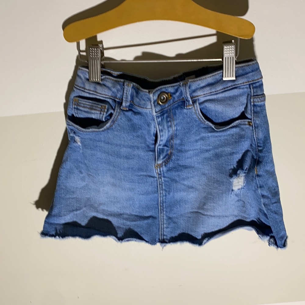 Zara girls jean skirt